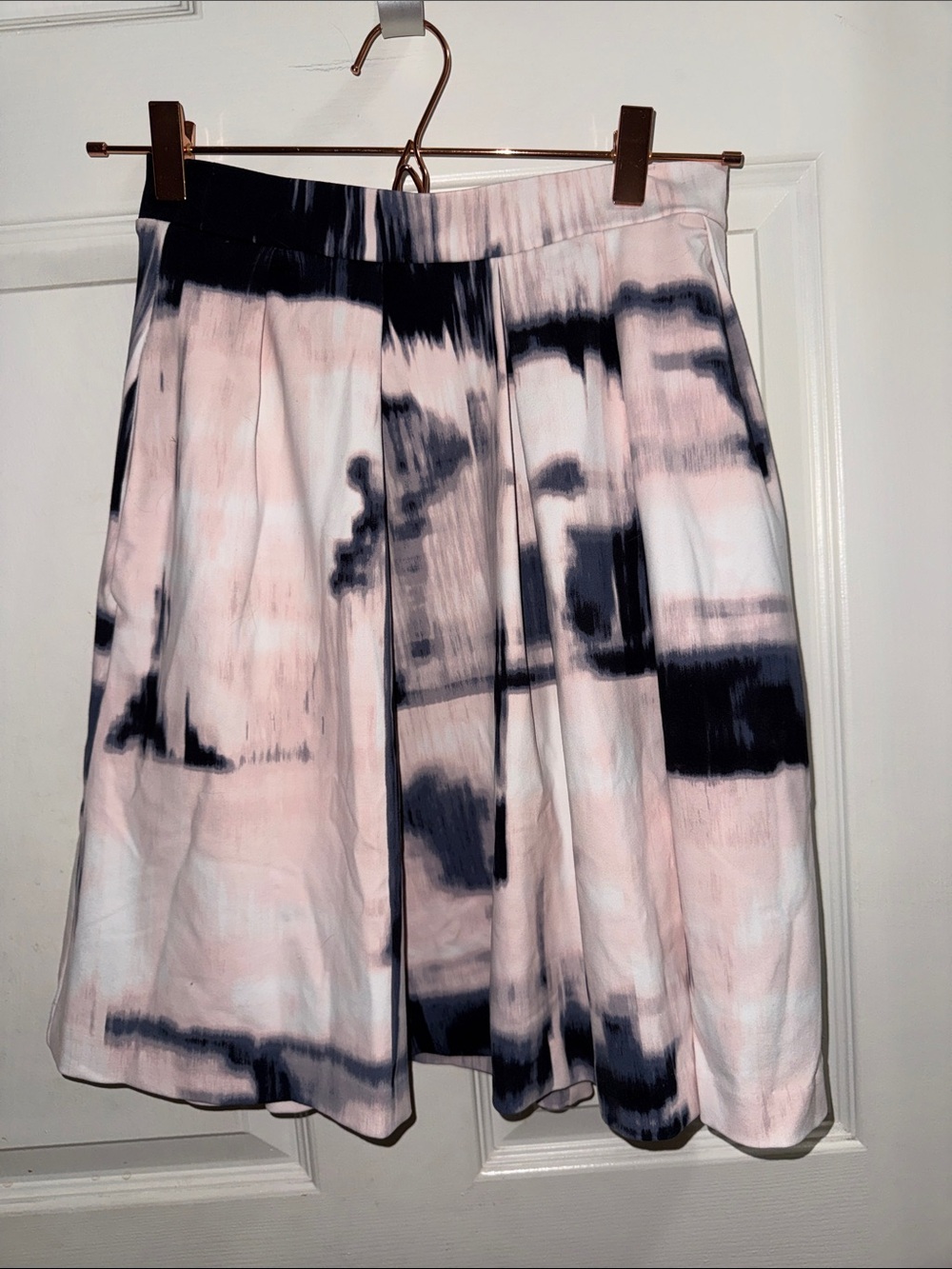 Cynthia Rowley Pink and Black Tie-Dye Circle Skirt